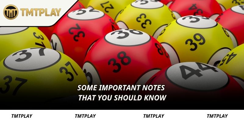 Some important notes that you should know