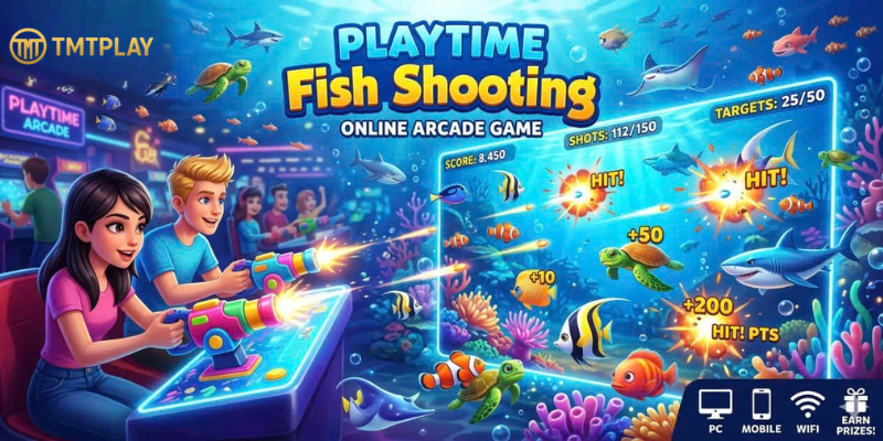 PLAYTIME Fish Shooting is an online arcade game